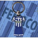 Llavero Retro Futbol Coruña Blue
