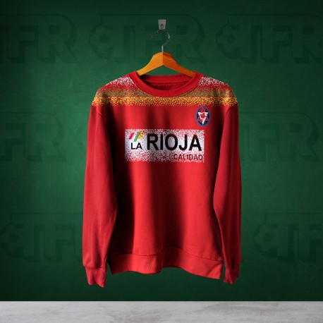 Sudadera Retro Logroño 89 Away Red