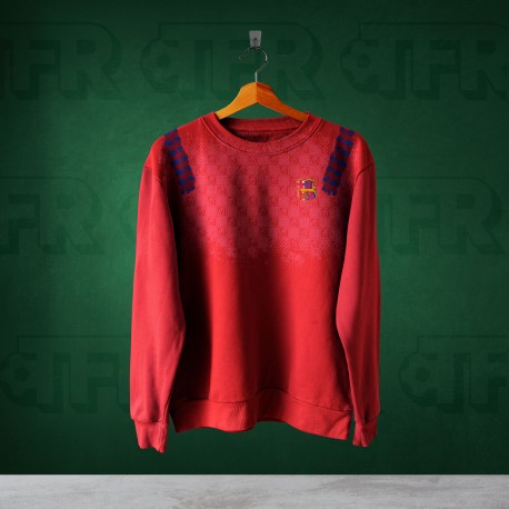 Sudadera Retro Barcelona Red