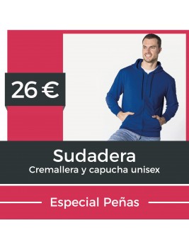 Sudadera Cremallera y Capucha Unisex