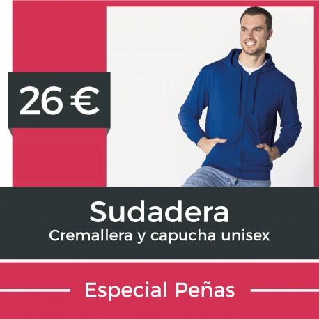 Sudadera Cremallera y Capucha Unisex