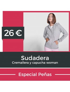 Sudadera Cremallera y Capucha Mujer