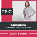 Sudadera Cremallera y Capucha Mujer
