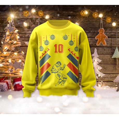 Sudadera Rumania 94 Tributo Hagi Retro Christmas
