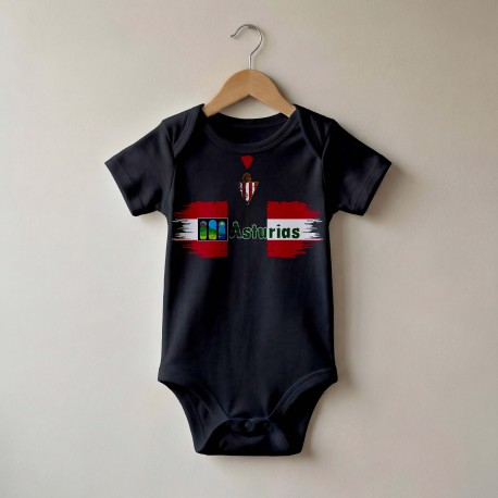 Body Bebé Retro Fútbol Gijón 96 Away
