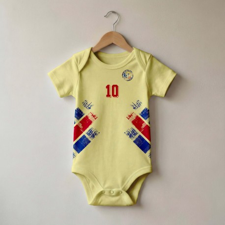 Body bebé Retro Fútbol Rumania 94 Tributo Hagi