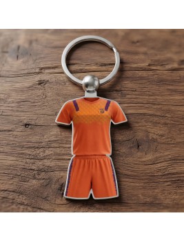 Llavero Retro Futbol Barcelona Orange