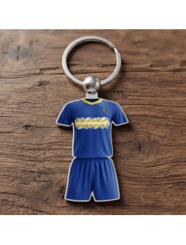 Llavero Retro Futbol Cadiz Blue