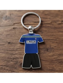 Llavero Retro Futbol Logroño 89 Blue